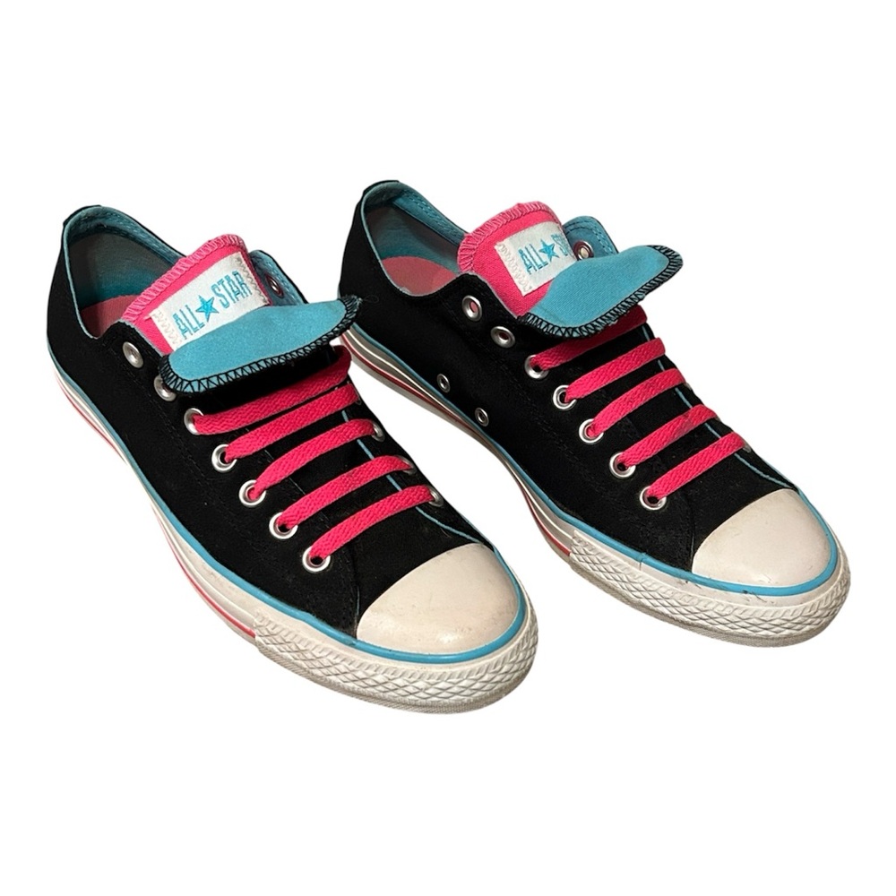 Converse Chuck Taylor All Star Low Top Skate Sneakers Black Pink Blue Unisex